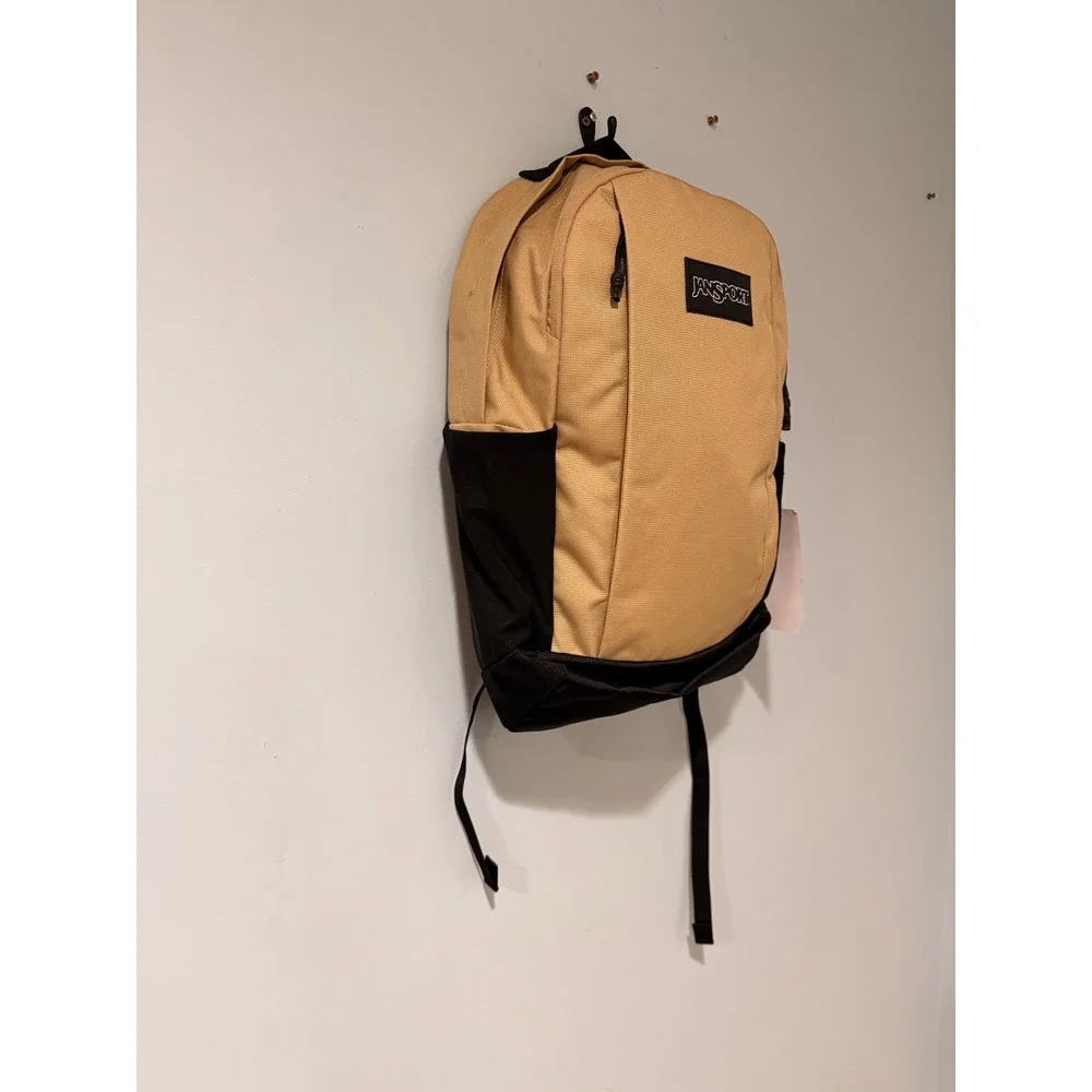 JanSport Inbound Pack Travertine Tan Black 25L Backpack JS0A83LK7R5 New